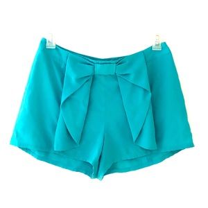 High Rise Soft Bow Shorts